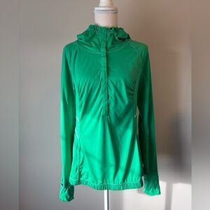 Lululemon Hooded Half-Snap Green Top – Size 10